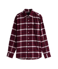 TOMMY HILFIGER TH TARTAN Camisa de algodón rojo intenso / multicolor - Camisas de hombre - 4