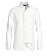 TOMMY HILFIGER TH  Camisa de algodón para hombre blanco óptico - Camisas de hombre - 4
