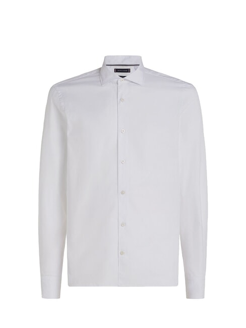 TH  Camisa de algod&oacute;n, mangas largas blanco &oacute;ptico - Camisas de hombre