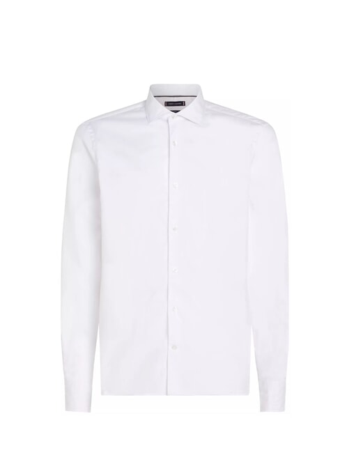 TH  Camisa de mezcla de algodón blanco óptico - Camisas de hombre