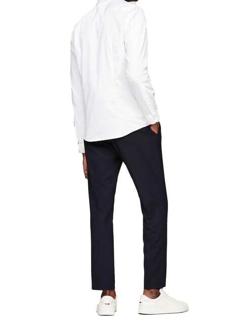 TH  Camisa de mezcla de algodón blanco óptico - Camisas de hombre