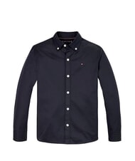 TOMMY HILFIGER TH KIDS Camisa de algodón de manga larga cielo del desierto - camisas para niños - 4
