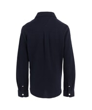 TOMMY HILFIGER TH KIDS Camisa de algodón cielo del desierto - camisas para niños - 5