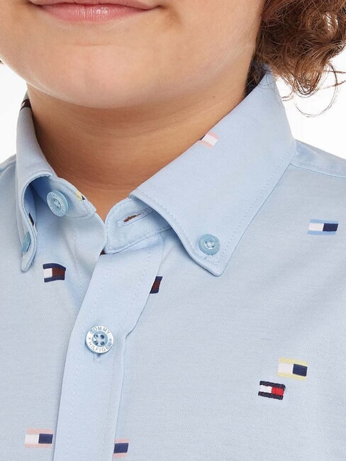TH KIDS Camisa de algodón de manga larga vaso azul - camisas para niños