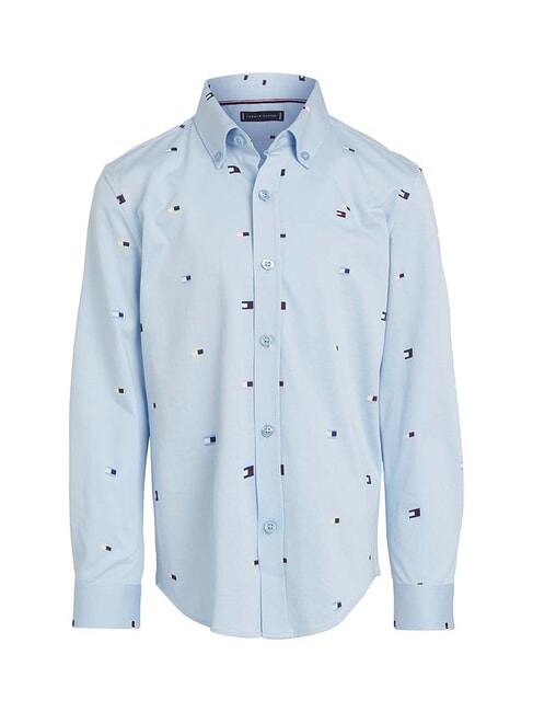 TH KIDS Camisa de algod&oacute;n de manga larga vaso azul - camisas para ni&ntilde;os