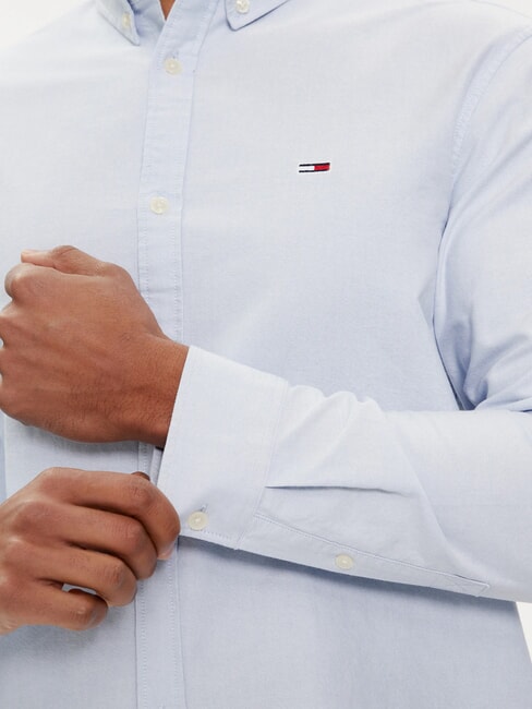 TH JEANS Camisa de algod&oacute;n azul moderado - Camisas de hombre