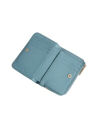 COCCINELLE METALLIC SOFT Cartera pequeña de piel azul ártico - Carteras Mujer - 2