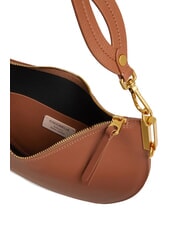 COCCINELLE SUNUP Bolso de hombro mediano de piel coñac/negro - Bolsos Mujer - 3