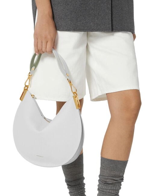 SUNUP Bolso de hombro mediano de piel coñac/negro - Bolsos Mujer