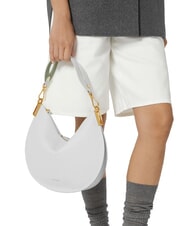 COCCINELLE SUNUP Bolso de hombro mediano de piel coñac/negro - Bolsos Mujer - 4