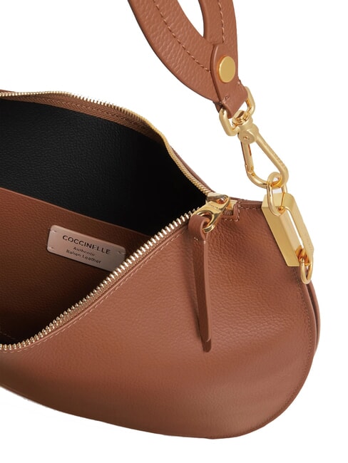 SUNUP  Bolso de hombro, con bandolera coñac/negro - Bolsos Mujer