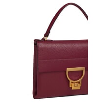 COCCINELLE ARLETTIS Minibolso de piel con textura grosella - Bolsos Mujer - 3