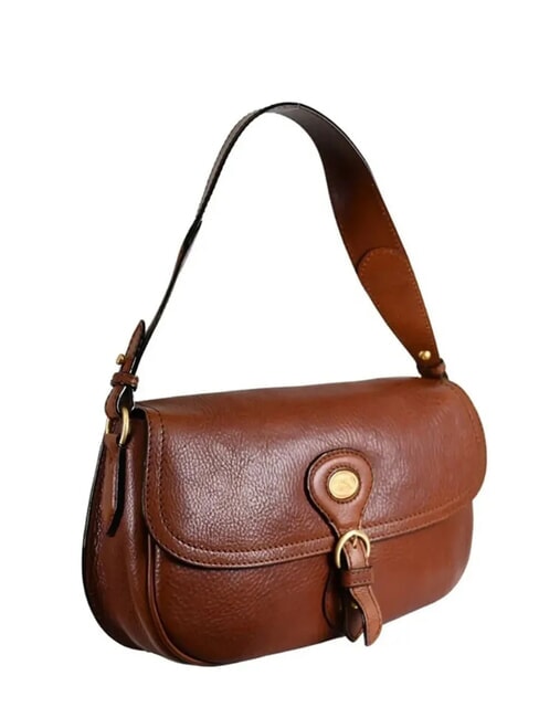 ISADORA Bolso de hombro de piel BROWN - Bolsos Mujer