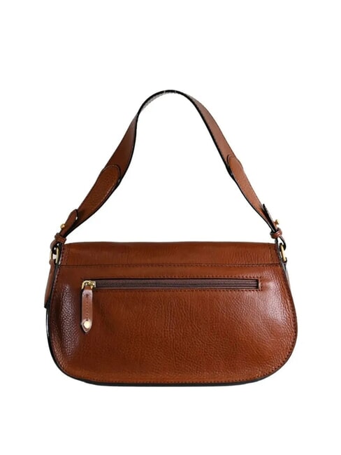 ISADORA Bolso de hombro de piel BROWN - Bolsos Mujer