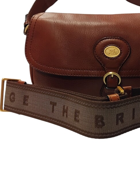 ISADORA Bolso de hombro de piel BROWN - Bolsos Mujer