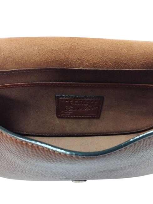 ISADORA Bolso de hombro de piel BROWN - Bolsos Mujer