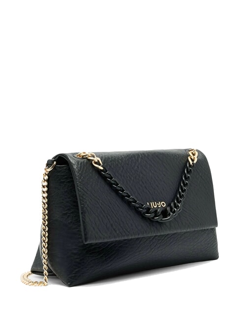 MEHMET Bolso de hombro con cadena bicolor NEGRO - Bolsos Mujer