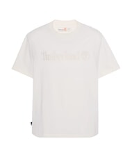 TIMBERLAND EMBROIDERY TONAL Camiseta de algodón blanco de la vendimia - camiseta - 4