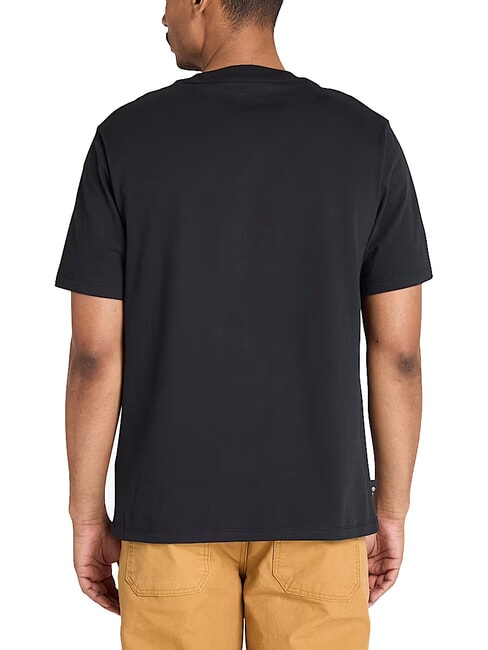 EMBROIDERY TONAL Camiseta de algodón NEGRO - camiseta