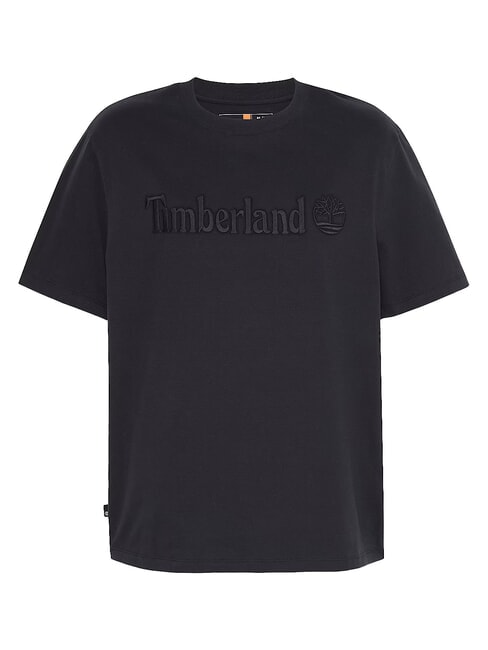 EMBROIDERY TONAL Camiseta de algodón NEGRO - camiseta