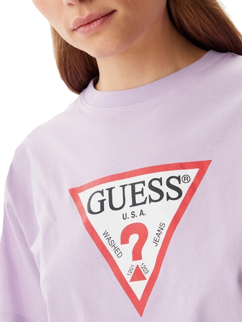 SS CN BOXY ICONIC  Camiseta de algodón flor lila - camiseta