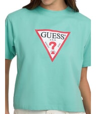 GUESS JEANS SS CN BOXY ICONIC  Camiseta de algodón laguna de la cala - camiseta - 3