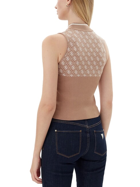 RN LISE 4G Camiseta sin mangas de cuello alto arena mojada y crema c - camiseta