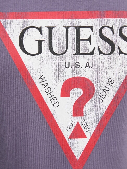 CLASSIC FIT LOGO camiseta con logo lavado violeta - camiseta