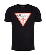 GUESS TRI LOGO Camiseta de algodón jetbla - camiseta - 4