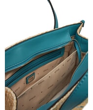 GUESS SILVANA Bolso de hombro logotipo verde azulado - Bolsos Mujer - 5