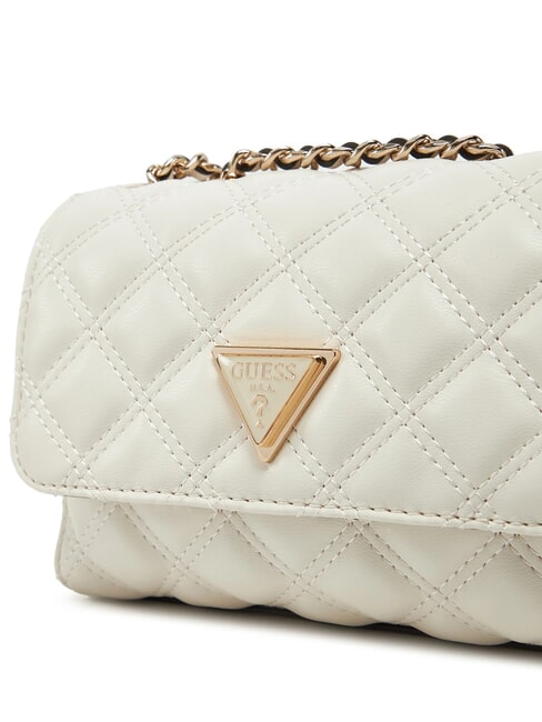GIULLY Mini bolso acolchado con solapa OFFWHITE - Bolsos Mujer