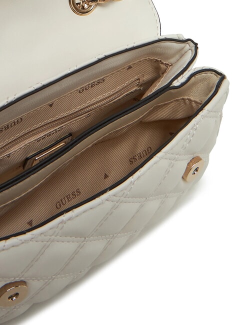 GIULLY Mini bolso acolchado con solapa OFFWHITE - Bolsos Mujer