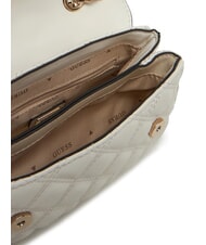 GUESS GIULLY Mini bolso acolchado con solapa OFFWHITE - Bolsos Mujer - 4