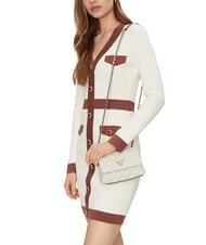 GUESS GIULLY Mini bolso acolchado con solapa OFFWHITE - Bolsos Mujer - 5