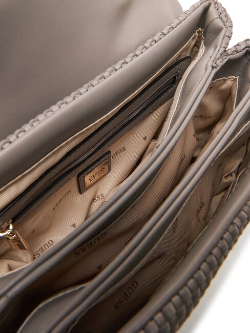 PHAEDRA Bolso de hombro tejido marr&oacute;n oscuro - Bolsos Mujer