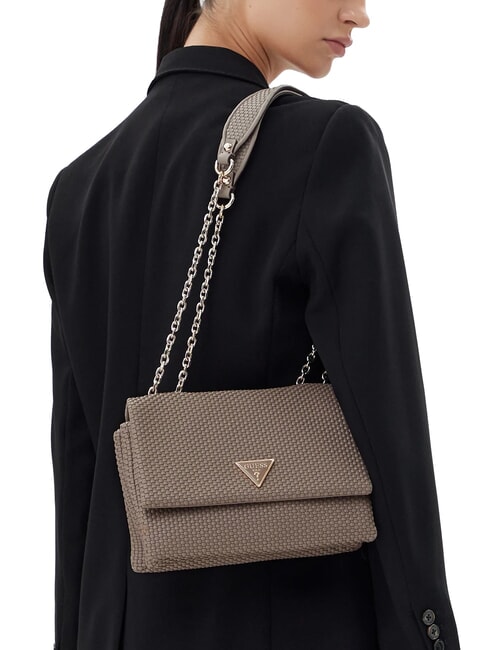 PHAEDRA Bolso de hombro tejido marr&oacute;n oscuro - Bolsos Mujer