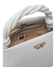 GUESS SANSA Mini bolso de mano, con correa para el hombro blanco - Bolsos Mujer - 4