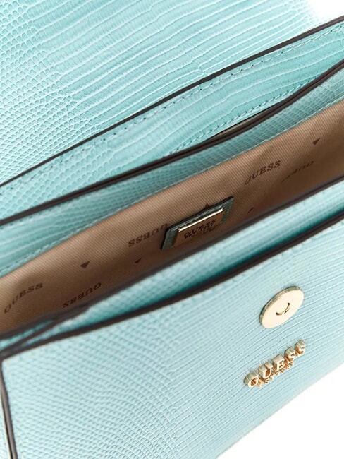 ORLINA Bolso de mano pequeño con bandolera agua marina - Bolsos Mujer