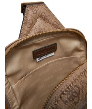 GUESS MILANO 4G Bolso maxi beis / marrón - Bandoleras Hombre - 4