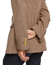 TOMMY HILFIGER TH Chaqueta blazer espiga marrón - Chaquetas de mujer - 3