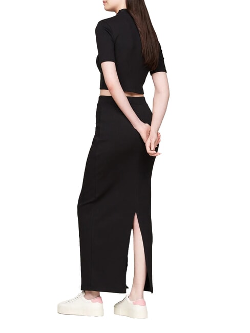 TH JEANS Top de algodón negro - camiseta