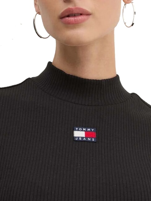 TH JEANS Top de algodón negro - camiseta