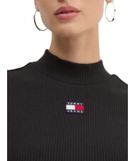 TOMMY HILFIGER TH JEANS Top de algodón negro - camiseta - 3