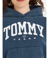 TOMMY HILFIGER TH JEANS Sudadera con capucha para mujer Marina de noche oscura - Sudaderas de mujer - 3