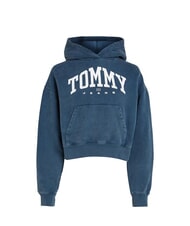 TOMMY HILFIGER TH JEANS Sudadera con capucha para mujer Marina de noche oscura - Sudaderas de mujer - 4