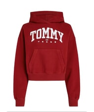 TOMMY HILFIGER TH JEANS Sudadera con capucha para mujer alfombra roja - Sudaderas de mujer - 4