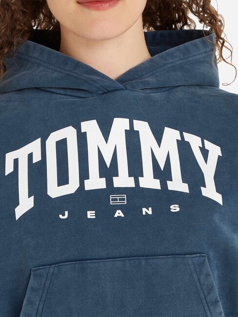 TH JEANS Sudadera con capucha para mujer Marina de noche oscura - Sudaderas de mujer