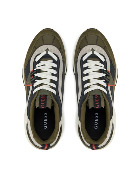 VALENCIA Zapatillas para correr verde negro marfil rey - Zapatos Hombre