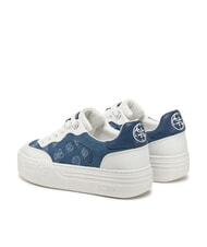 GUESS SWOLE2 Zapatillas de plataforma con inserciones de mezclilla azul - Zapatos Mujer - 5