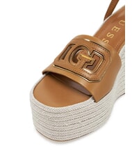 GUESS TANVEE Sandalias de alpargatas de cuña alta bronceado - Zapatos Mujer - 4